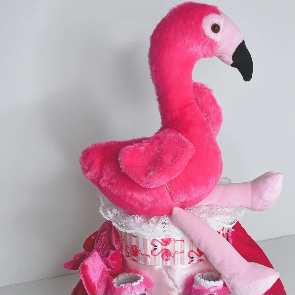 Flamingo Diaper Cake